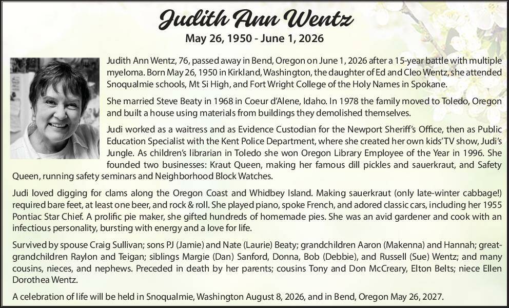 Jidy Wentz | Obit