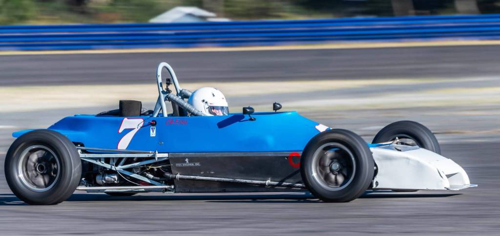 Glenn Woloski in his 1979 Van Diemen RF79 at Pacific Raceways in 2025. Woloski died in a crash in the car at the Kent track on Sunday, July 5. COURTESY PHOTO, David G. Schultz
