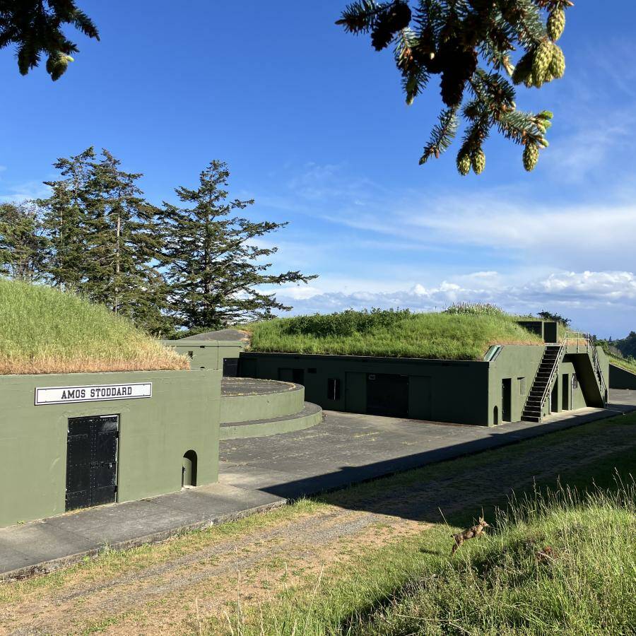 Battery Stoddard can be reached fairly easily, along with the other military batteries meant to protect Puget Sound. The powerful guns at Fort Worden never fired a hostile shot.