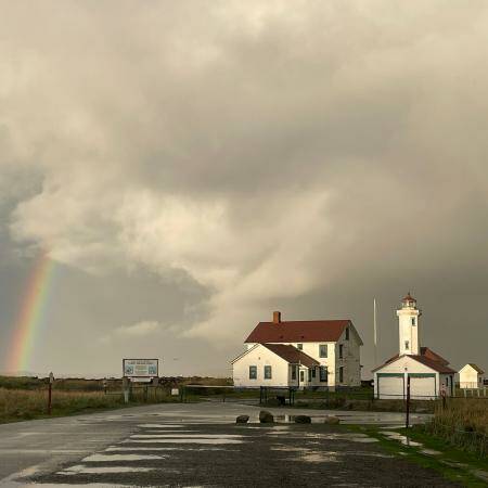 STATE PARKS AND RECREATION PHOTO
 While not officially on state park property, the Point Wilson Lighthouse is a most-visible part of the Fort Worden landscape.