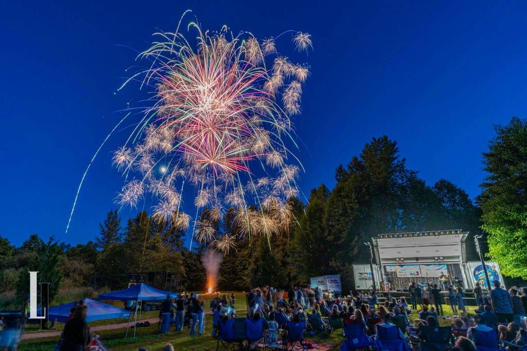 The fireworks show at Duvall Days 2025. Photo courtesy of Travis Wetherbee/Last Lite Photography