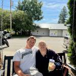 Oliver Baerman (left) with his mom, Julie Baerman, June 19, 2026. (Grace Gorenflo/Valley Record)