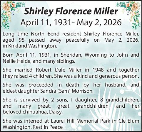 Shirley Miller | Obit