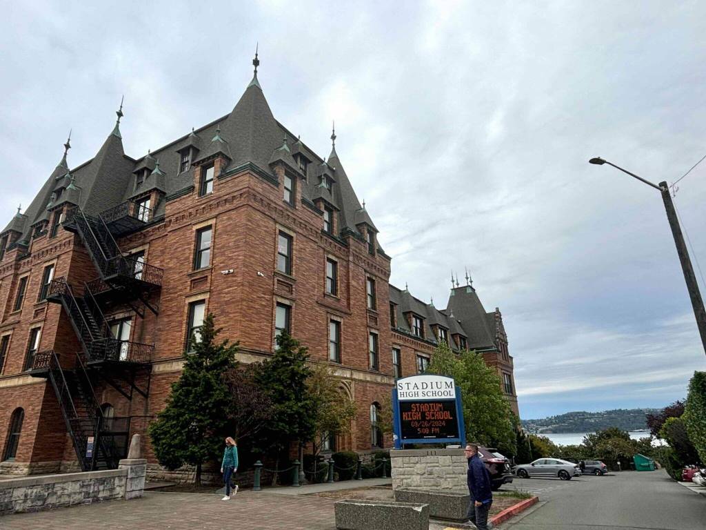 Stadium High School in Tacoma, Washington. (Photo by Grace Deng/Washington State Standard)