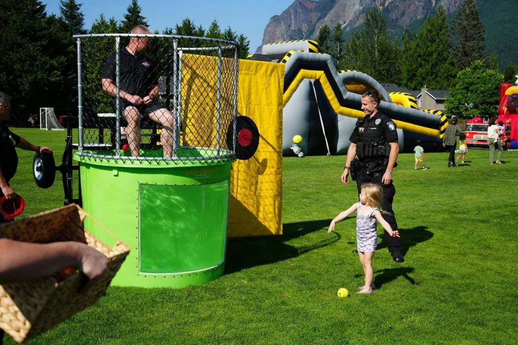 Snoqualmie police participate in National Night Out 2024. (Courtesy of Snoqualmie Police)