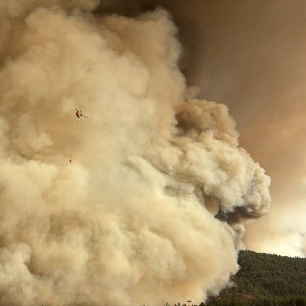 Wildfire in Washington. (Courtesy of the Washington State Department of Natural Resources)