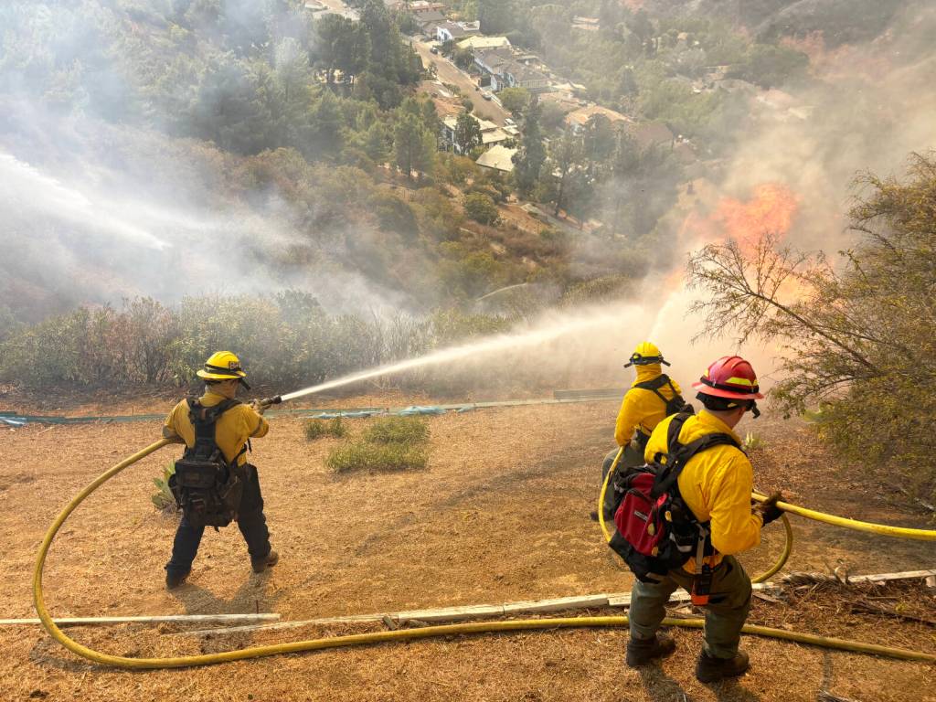 Puget Sound Fire assists with a 2025 wildfire near Los Angeles. COURTESY PHOTO, Puget Sound Fire