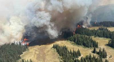 Mount Rainier National Parks Grand Park Fire 2 was first reported on Aug. 7. Photo courtesy Greenwater/Crystal Mountain Fire Department